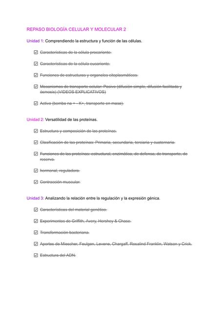 Repaso biologia celular y molecular 2 