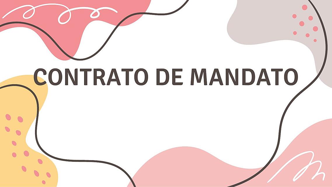 Clase contrato de Mandato