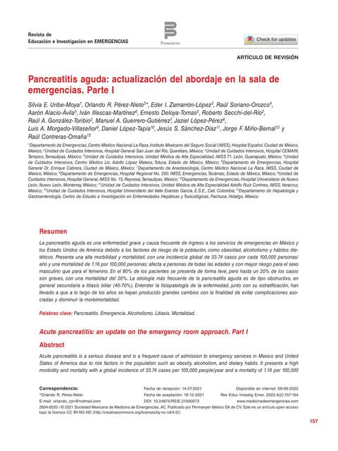 Pancreatitis aguda