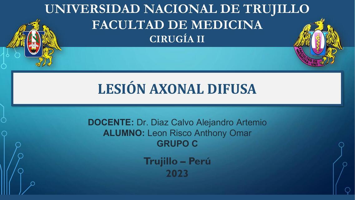 Lesión Axonal Difusa 