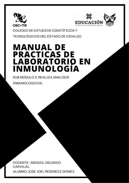 Manual de prácticas de inmunología