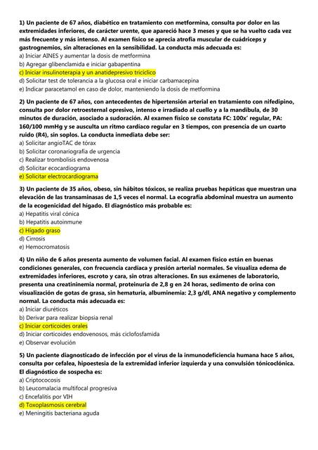 Examen 8- Medicina Interna 