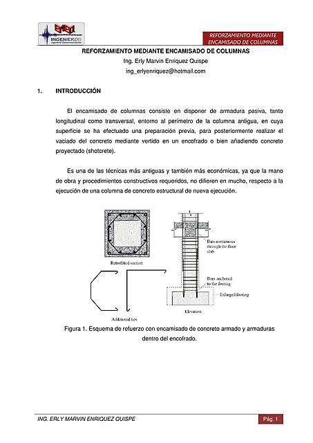 27 REFORZAMIENTO MEDIANTE ENCAMISADO DE COLUMNAS
