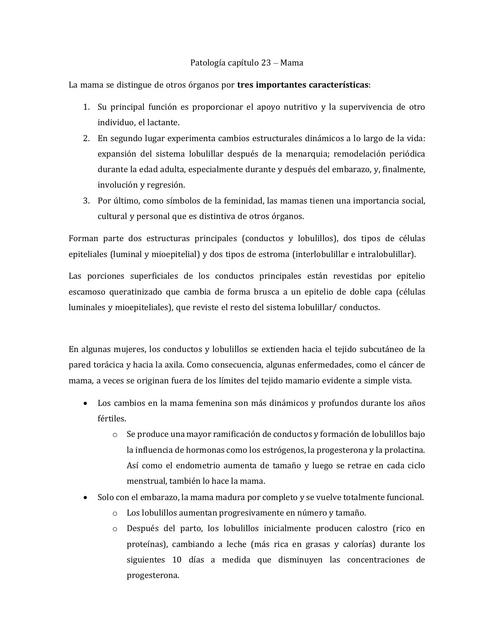 Patología resumen Capítulo 23