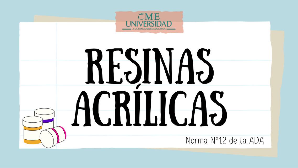 Resinas Acrílicas 