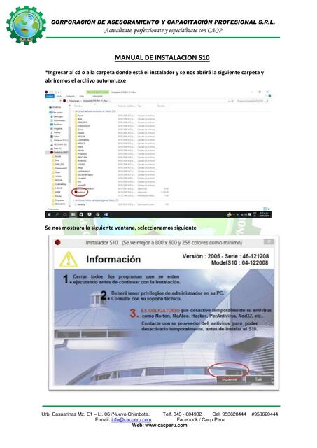 Manual de Instalación S10 