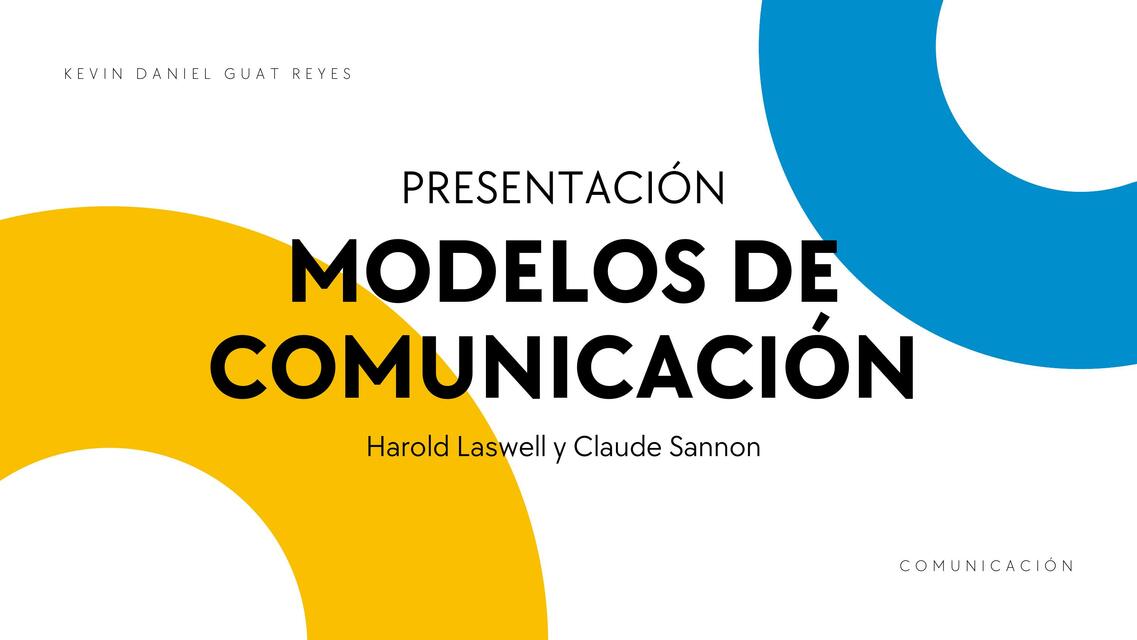 Modelos  De  Comunicación 