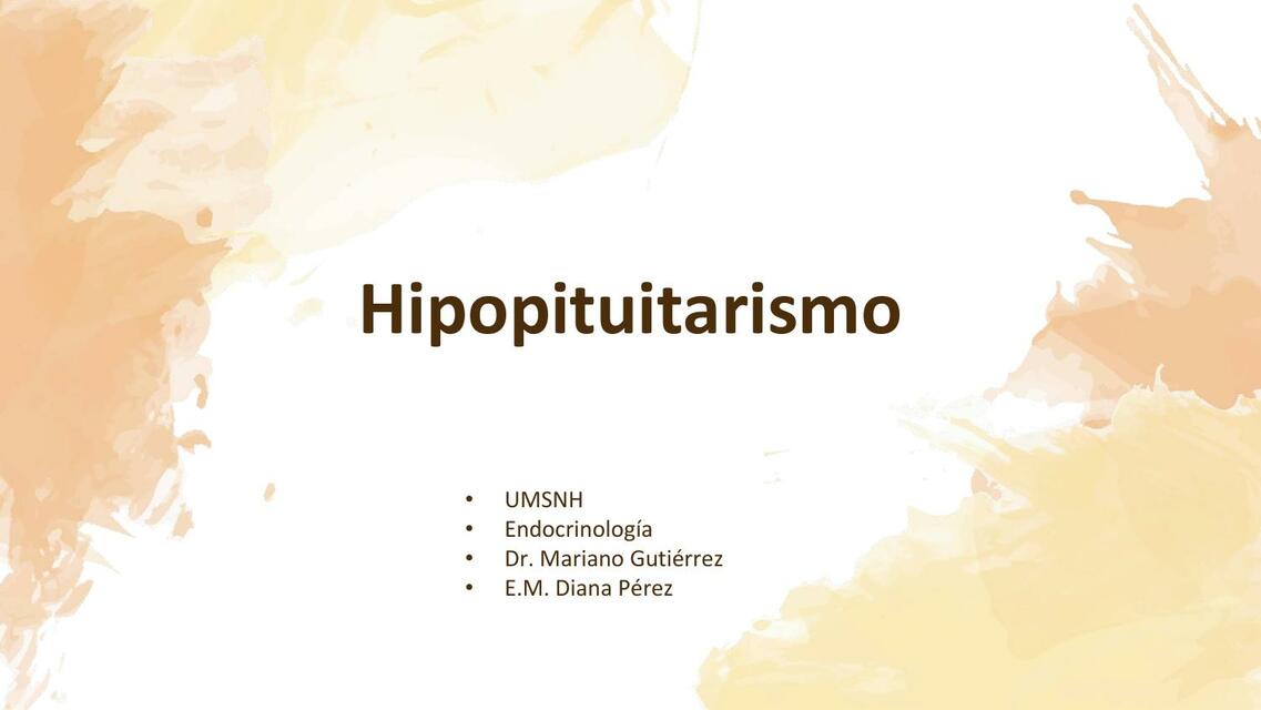 Hipopituitarismo 