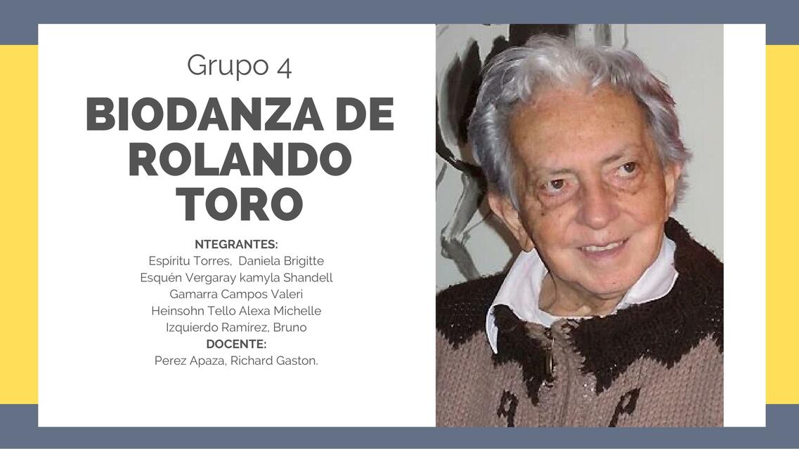 Biodanza de Rolando Toro 