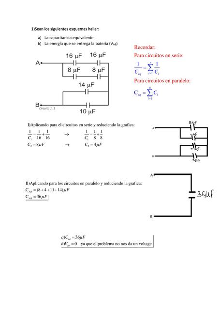 Ejercicios Resueltos Capacitores