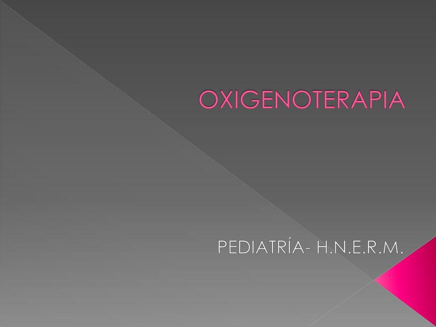 Oxigenoterapia 