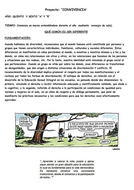 Proyecto: Convivencia 