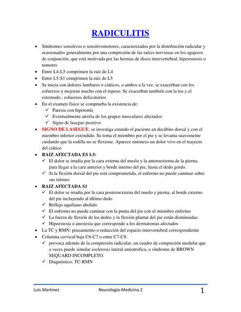 Radiculitis Polineuritis