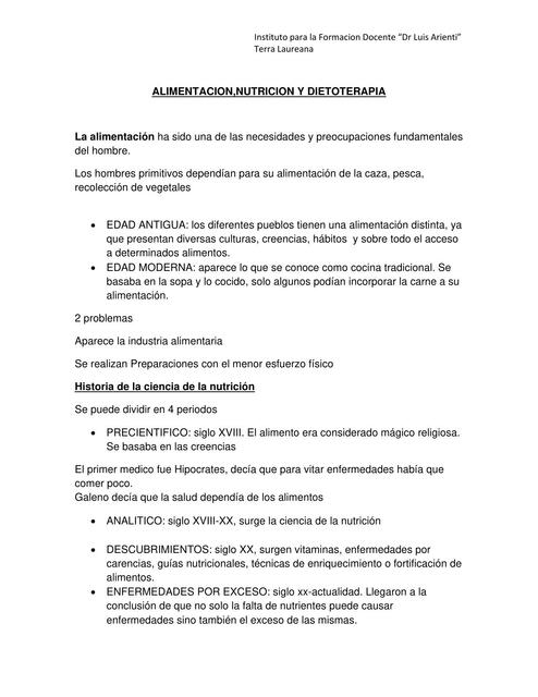 Alimentación nutrición y dietoterapia 