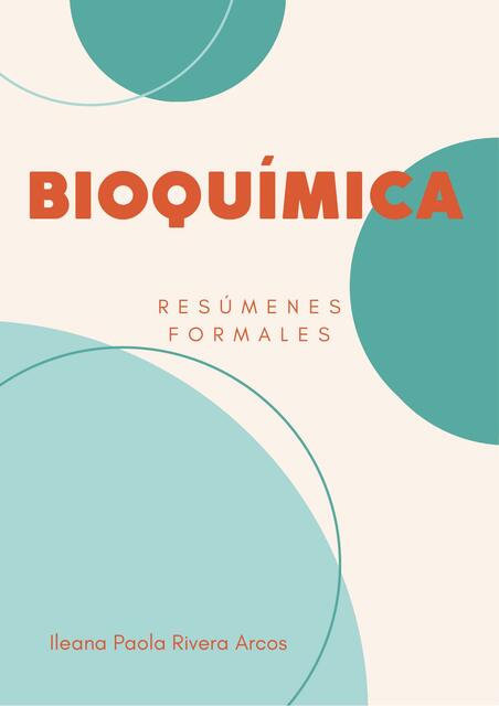 Resúmenes Bioquímica I