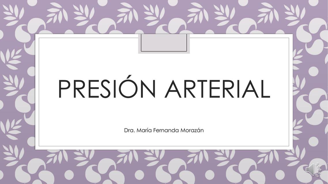 Presión Arterial