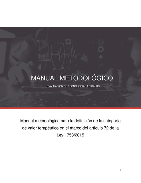 Manual metodológico para la definición de la categoría 