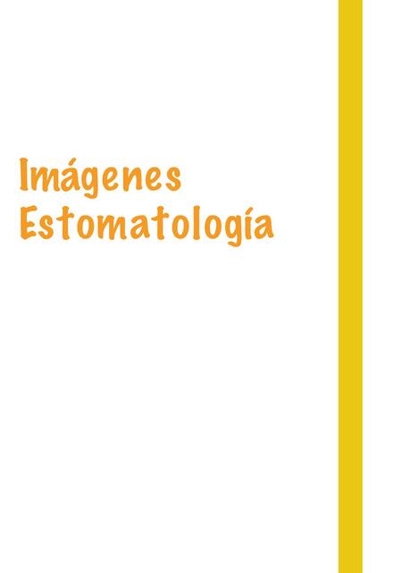 Imágenes Estomatologia 