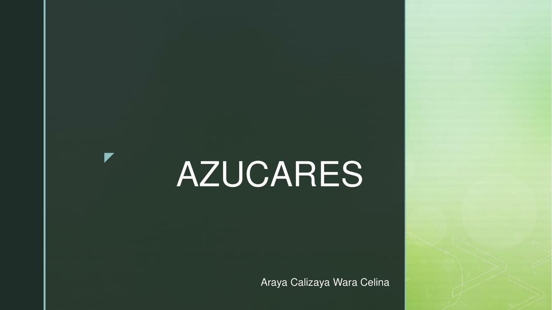 Azucares 