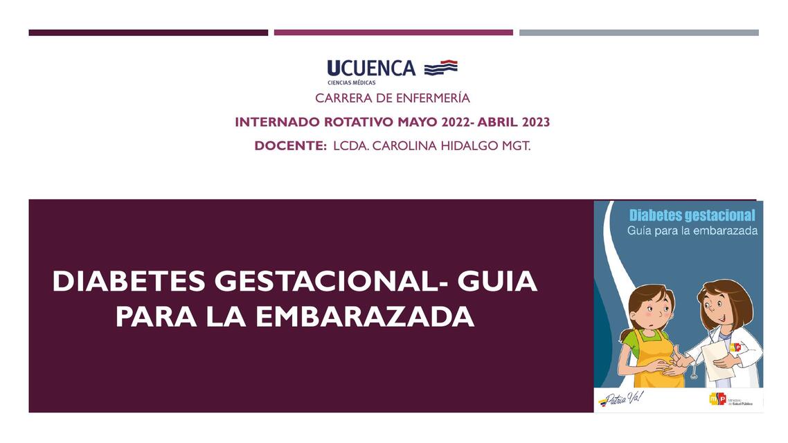 Diabetes gestacional - guía para la embarazada 