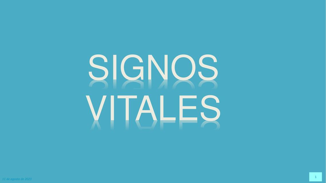 Signos Vitales 