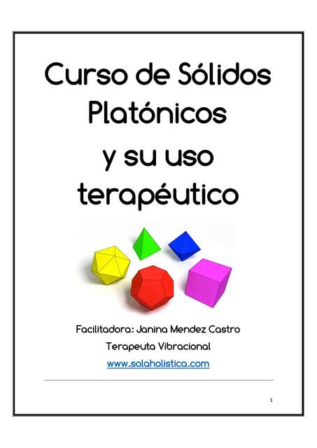 Curso solidos platónicos y su uso terapéutico