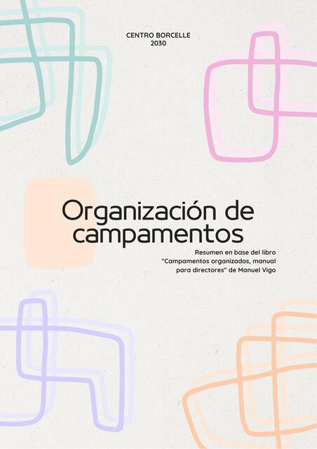 Organización de campamentos