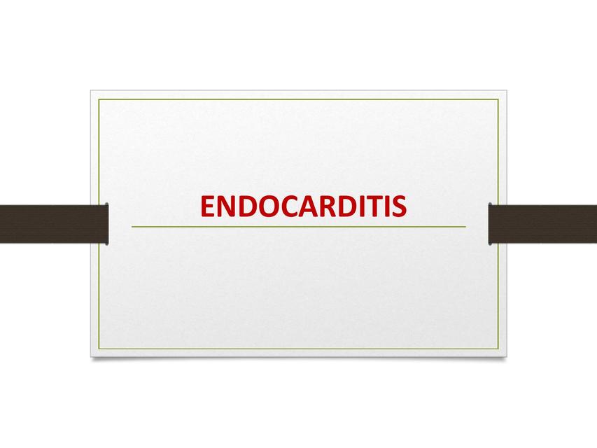 endocarditis infecciosa