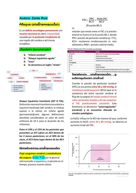 Ataque cerebrovascular