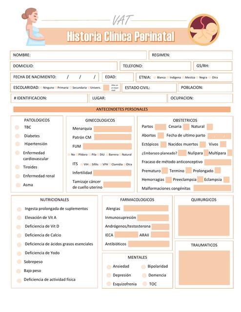 Historia Clinica Perinatal - VAT