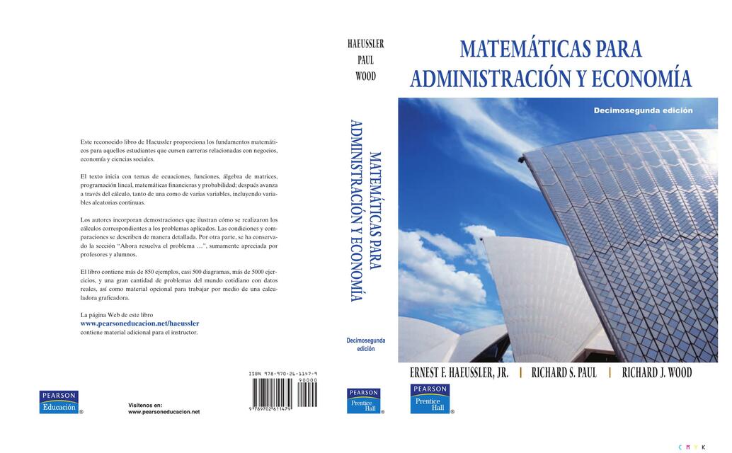 Matemáticas para Administración y Economía 