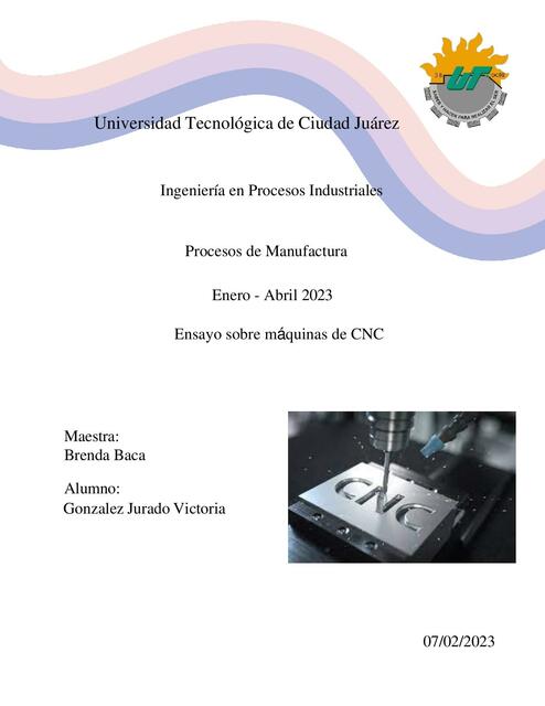 Ensayo de máquina CNC