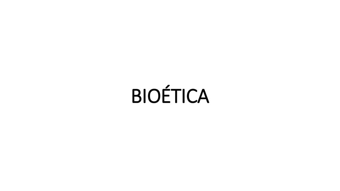  Bioética 