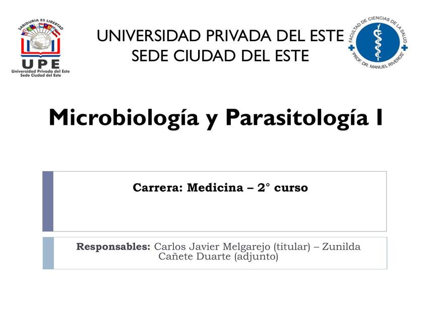 Microbiología  y Parasitología 