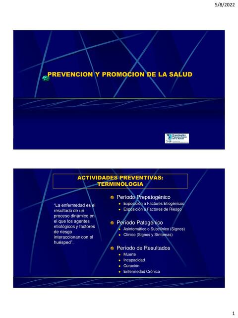 Prevención y Promoción de la Salud 