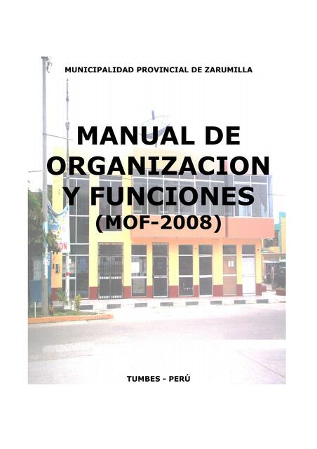 Plan de Organización y Funciones