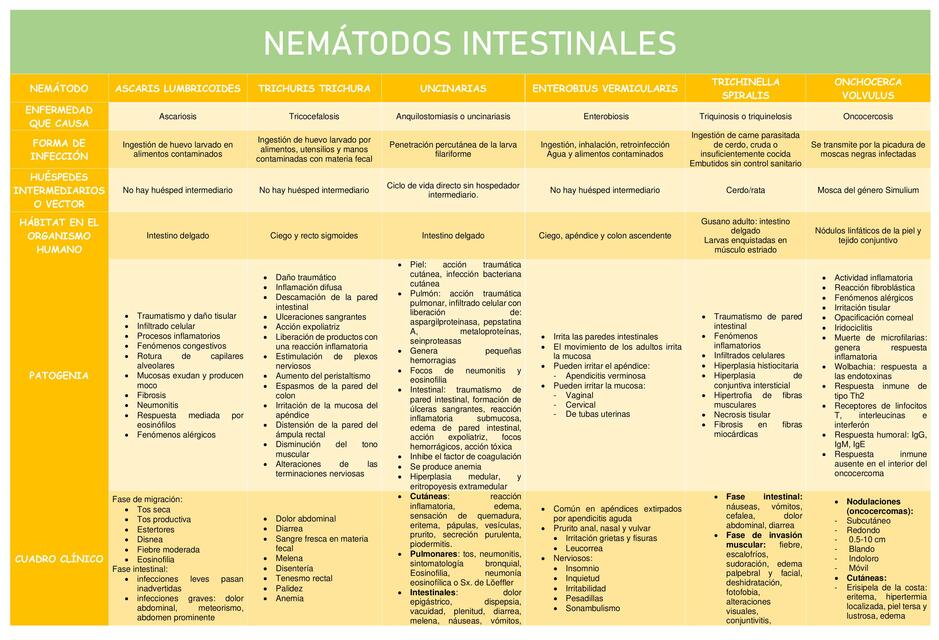 Nematodos  Intestinales 