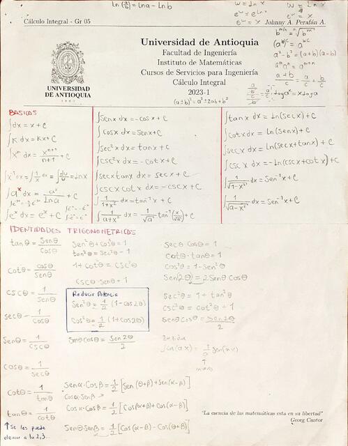 Apuntes Calculo Integral curso completo