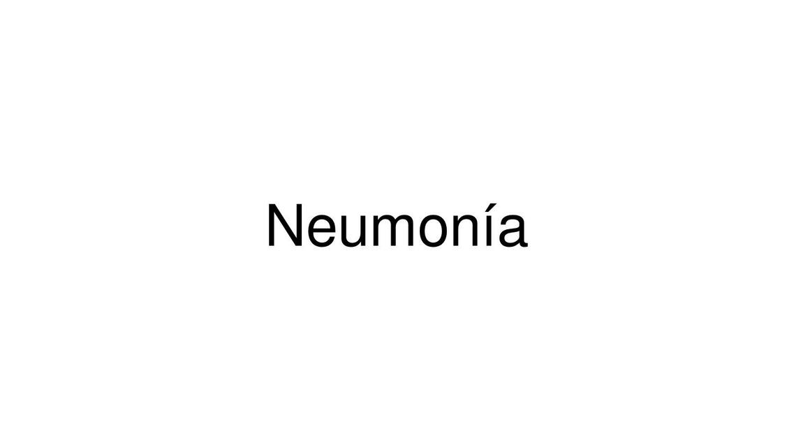 Neumonía 