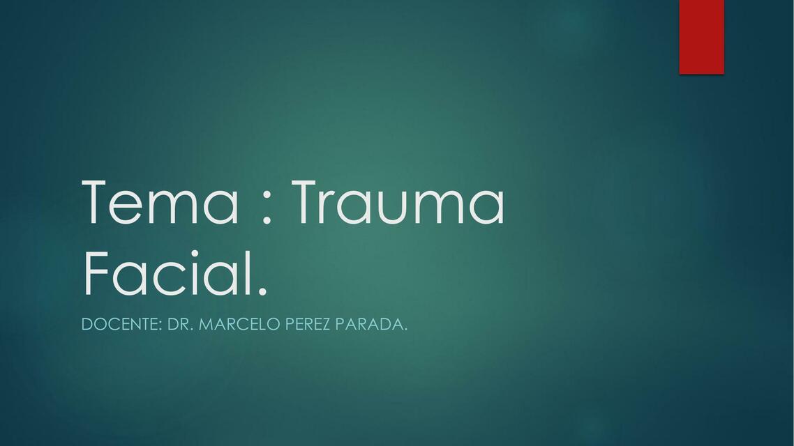 Trauma Facial Fernanda Gurgel Udocz