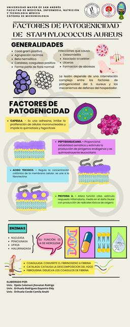 Factores de patogenicidad de staphylococcus aureus