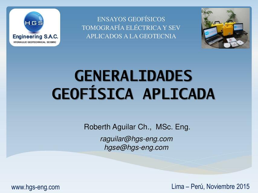 Generalidades Geofísica Aplicada 