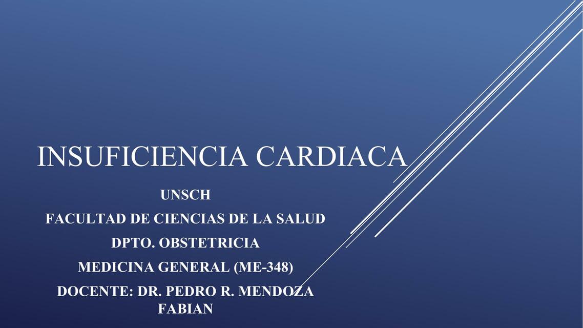 Insuficiencia Cardiaca  