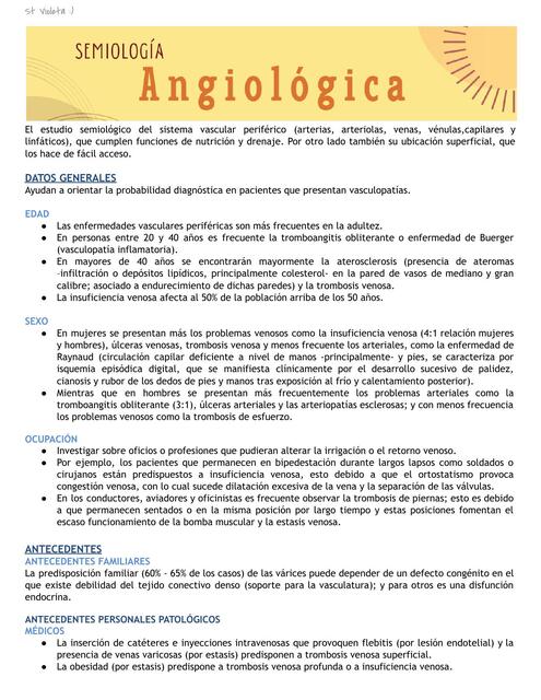 Semiología Angiológica