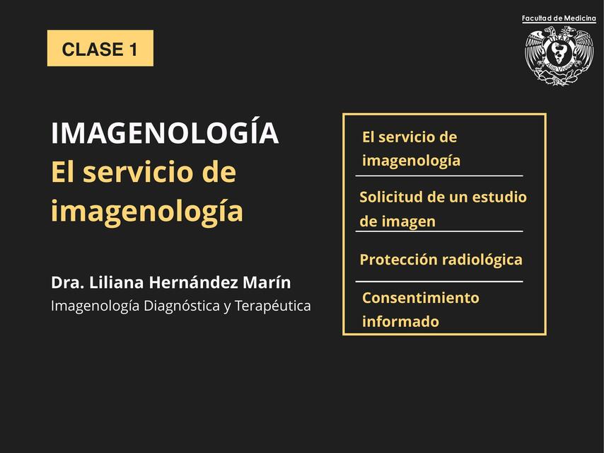  El Servicio de Imagenología