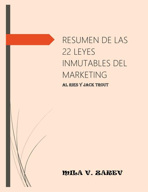 las 22 leyes inmmutables del marketing