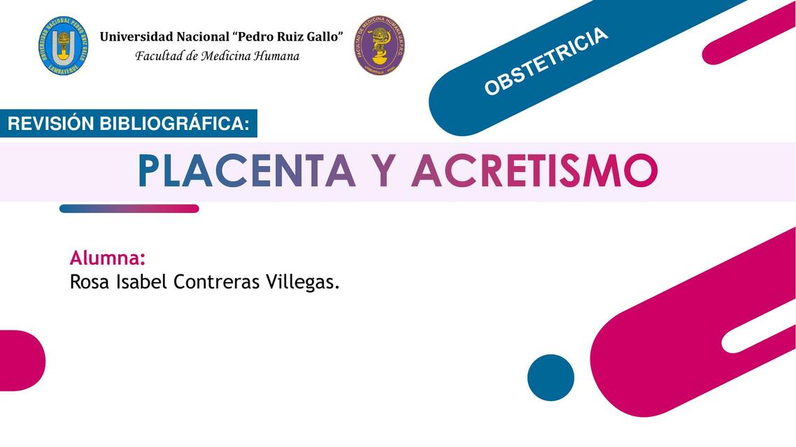 Placenta y Acretismo placentario