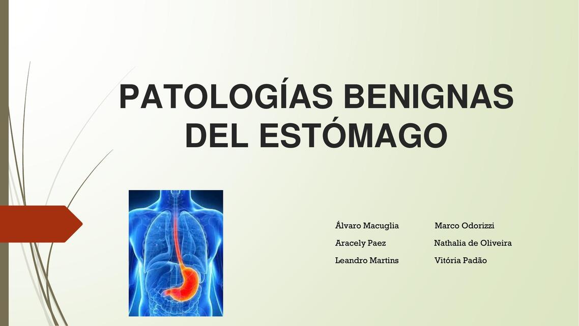 Patologías benignas del estómago  