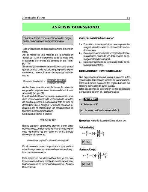 Flashcards de Análisis Dimensional | Por Rouss Tafur | uDocz