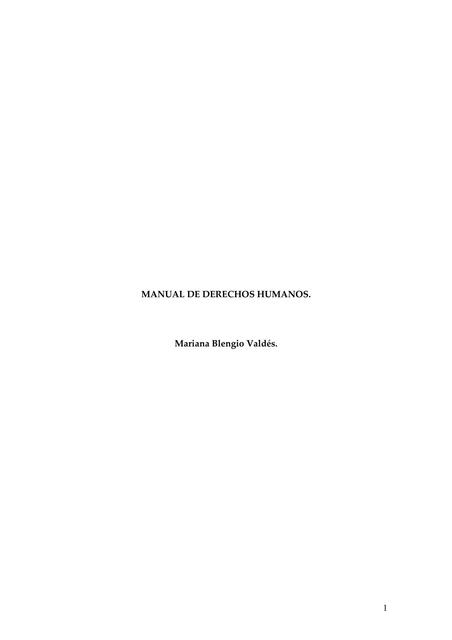 Manual de Derechos Humanos 